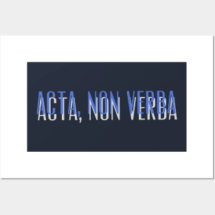 Acta, Non Verba New Design Posters and Art